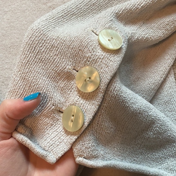 J.Jill 2X Soft Beige Long Sleeve Biconstituent Fiber V-Neck Shirt - Picture 10 of 12